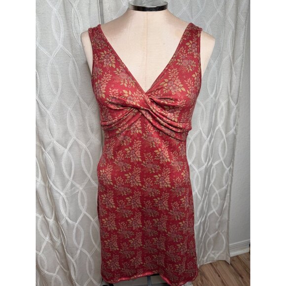 Cider Baby doll M  Floral V-Neck Sleeveless Midi Dress Romantic Euro Summer y2k - Picture 2 of 15